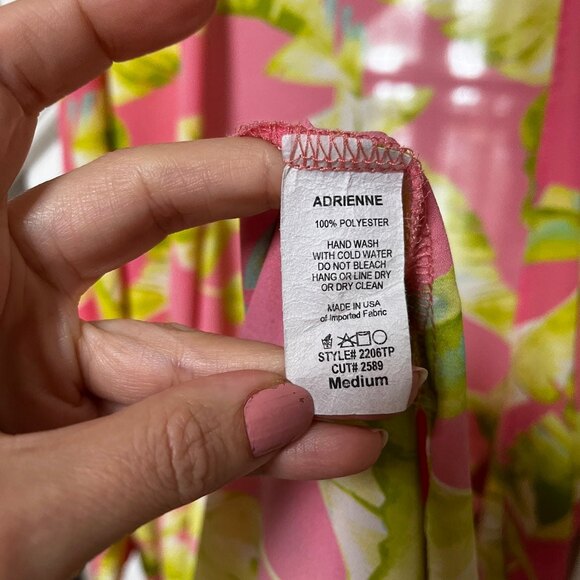 Aura The Label Tropical Leaf Print Open Front Kimono Cover-Up M NWOT - Picture 7 of 11